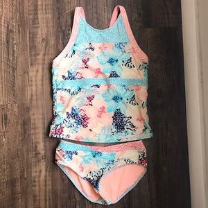 Girls teen Athleta swimsuit tankini L/XL 12 14